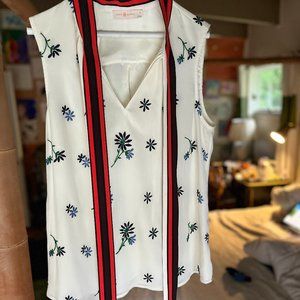XL TORY BURCH SLEEVELESS BLOUSE